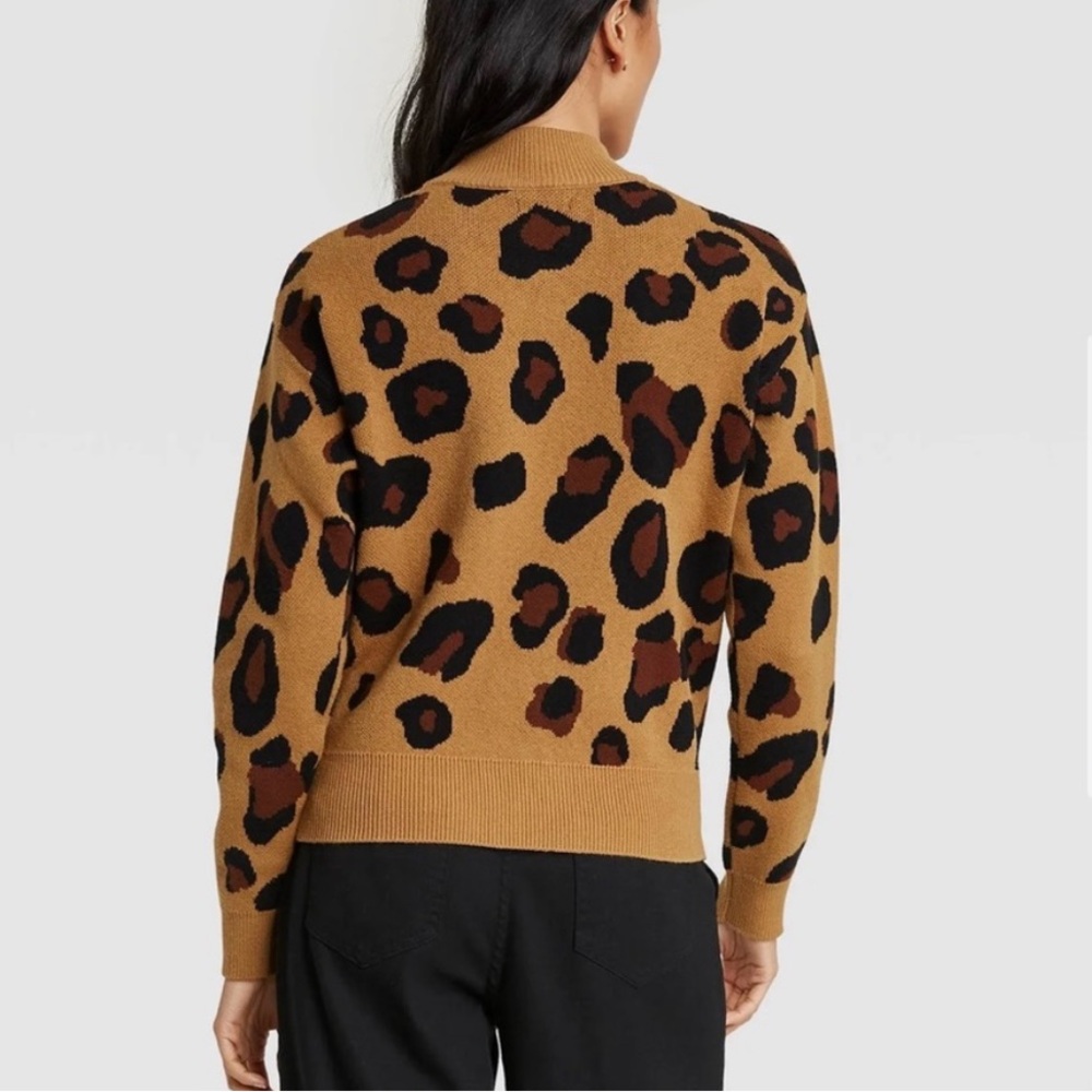 Who What Wear - Animal Print Sweater - Small - Picture 3 of 5
